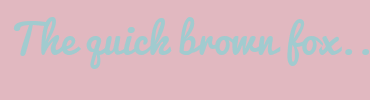 Image with Font Color A1CBCF and Background Color E1B8C0